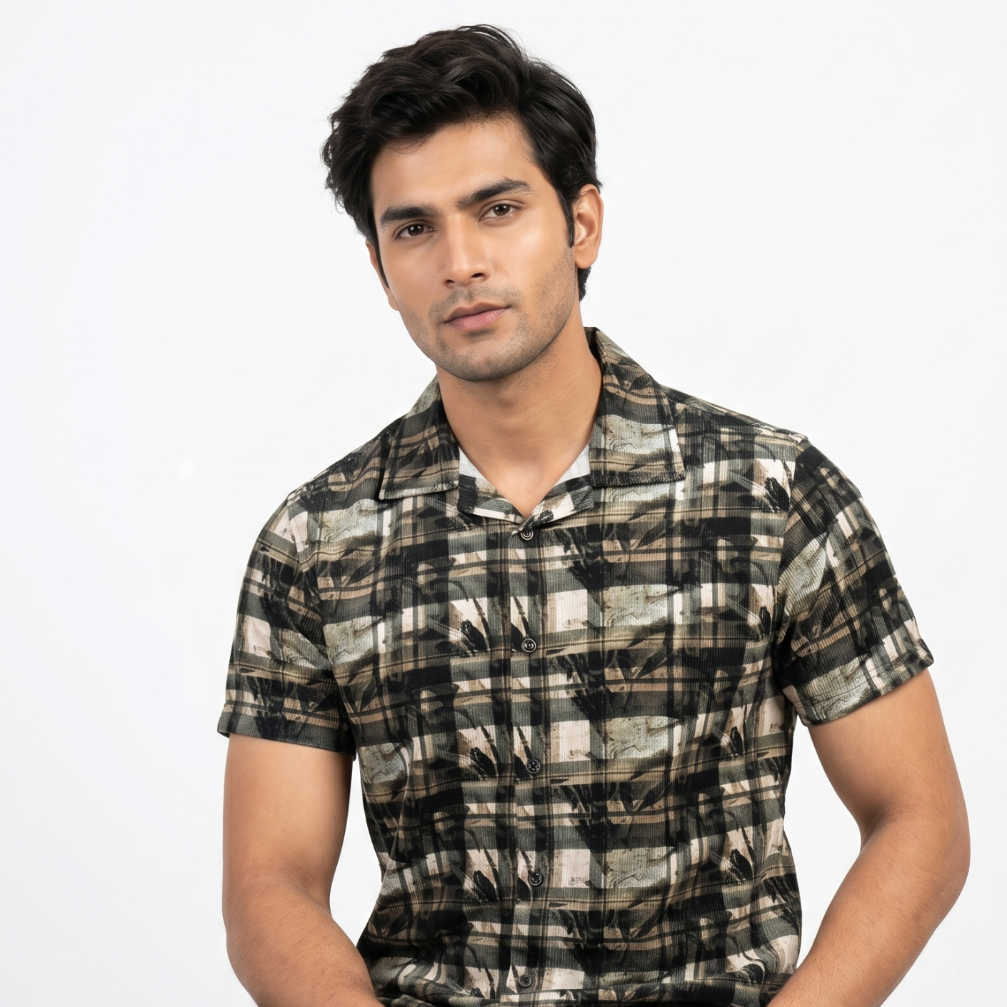 Black Checked Shirt