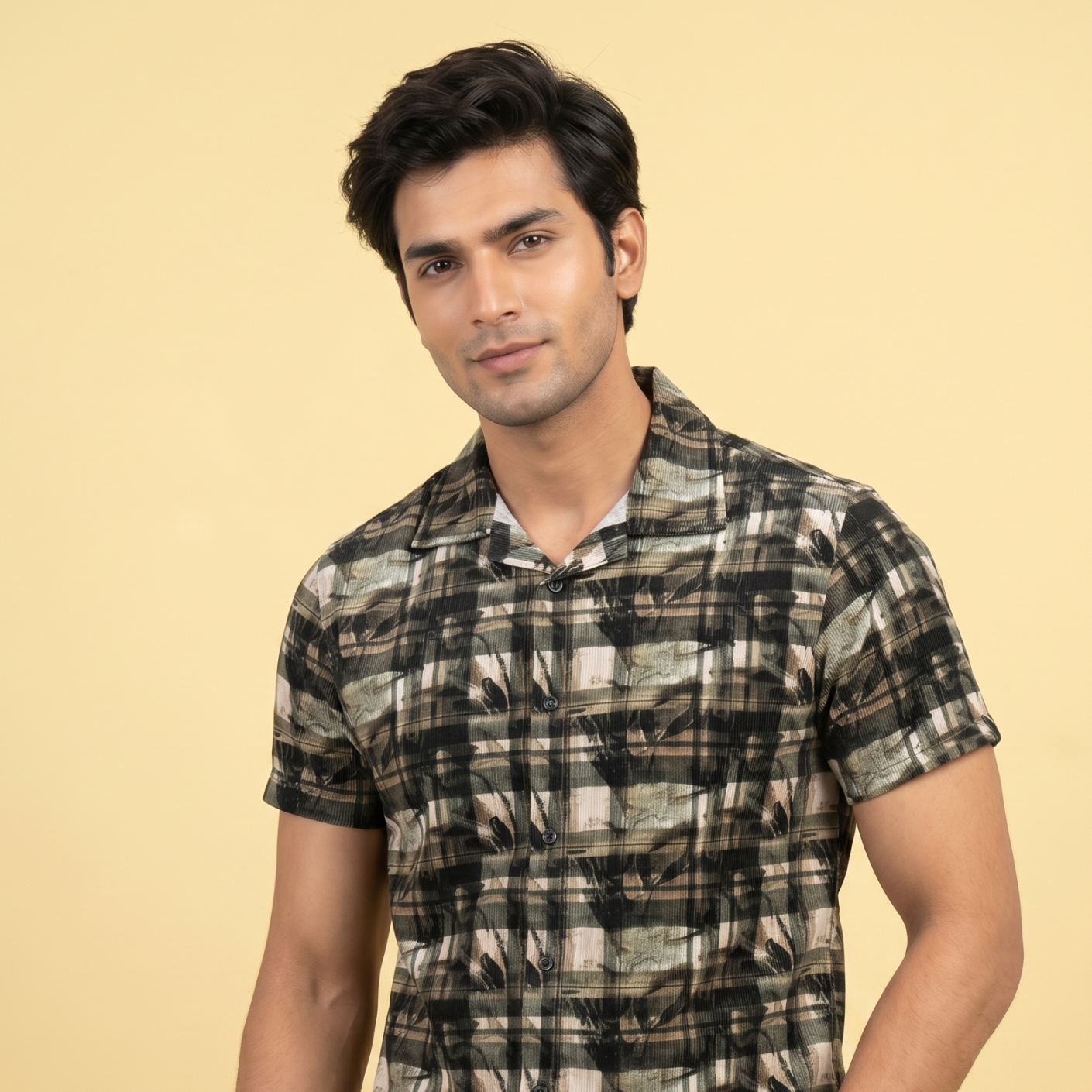 Black Checked Shirt