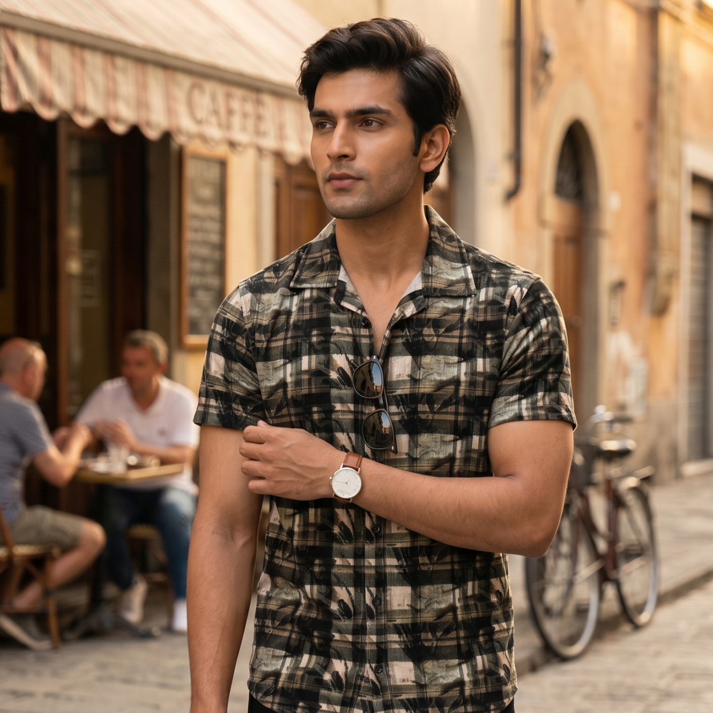 Black Checked Shirt