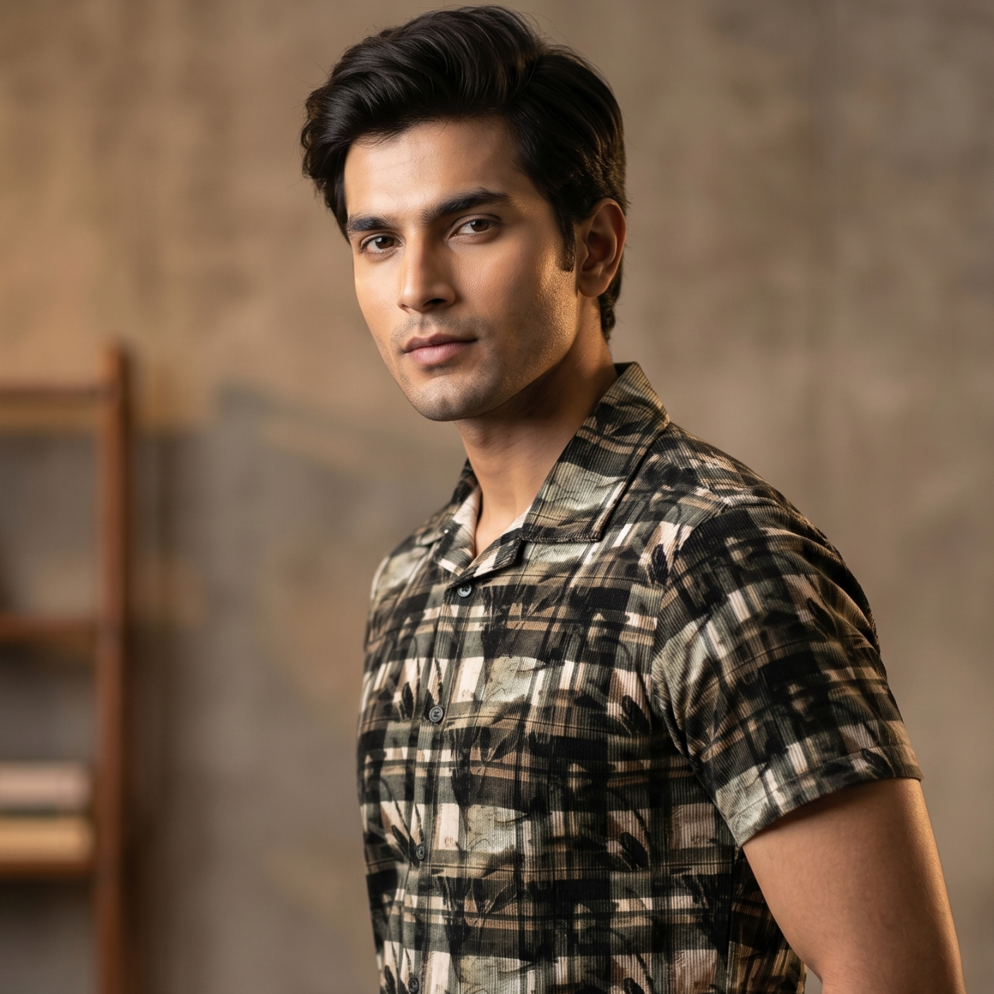 Black Checked Shirt