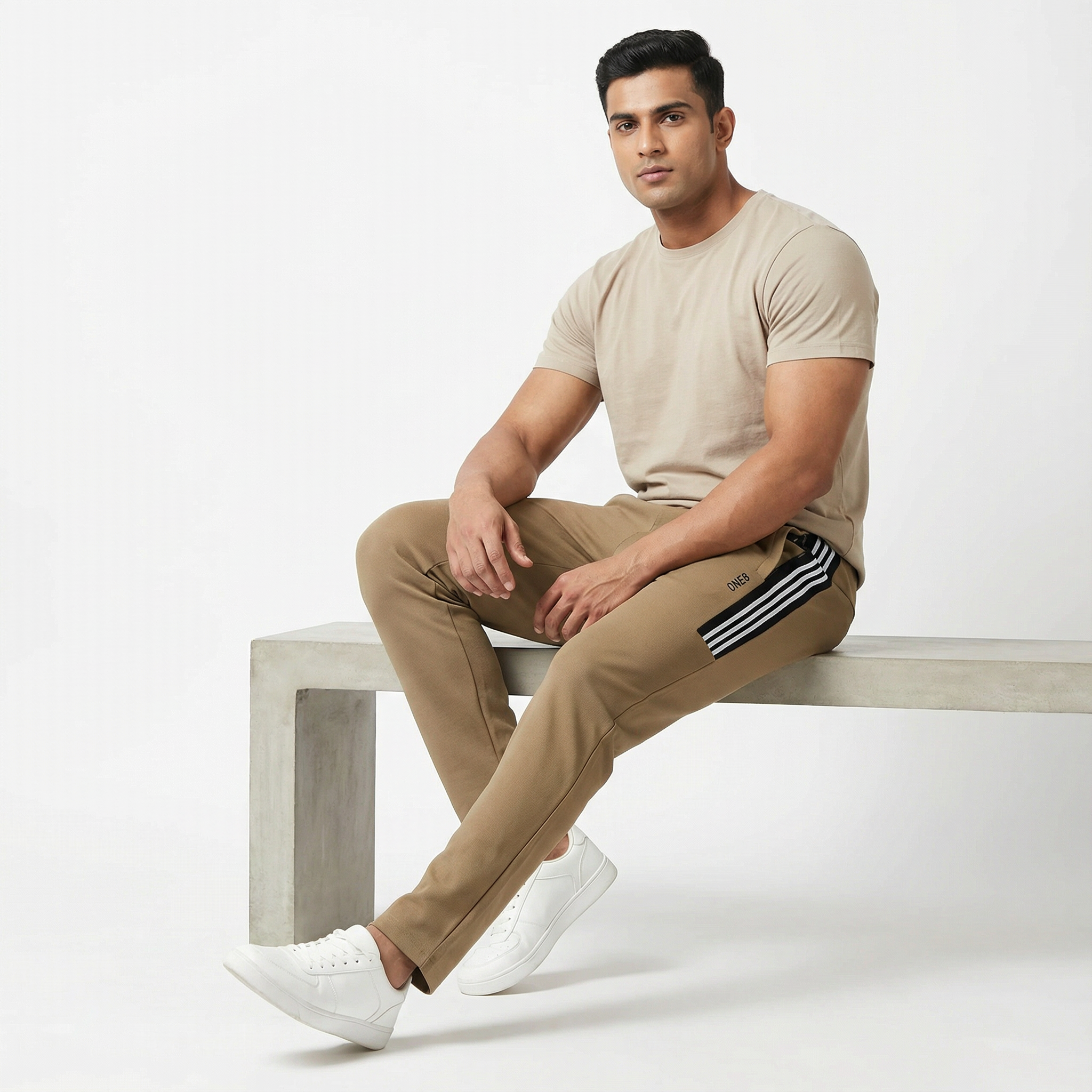 One 98 Khaki Track Pant