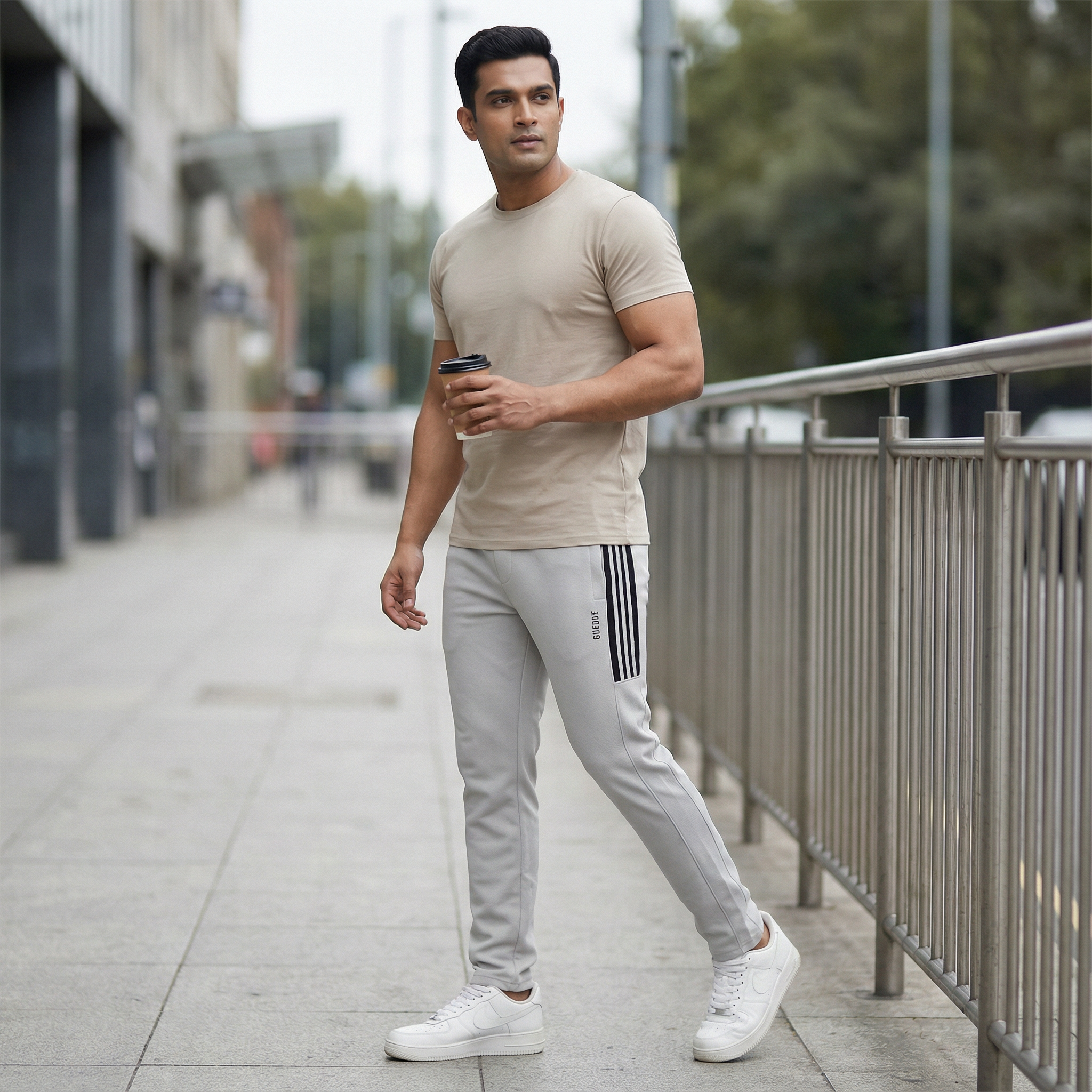 One 98 Light Grey Track Pant