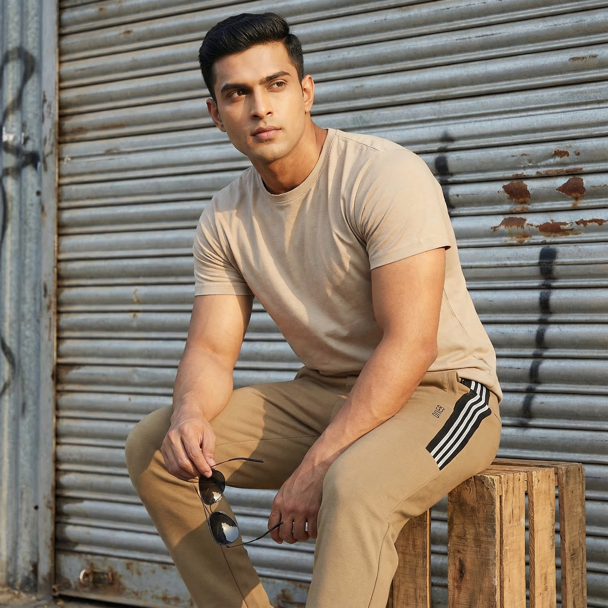 One 98 Khaki Track Pant