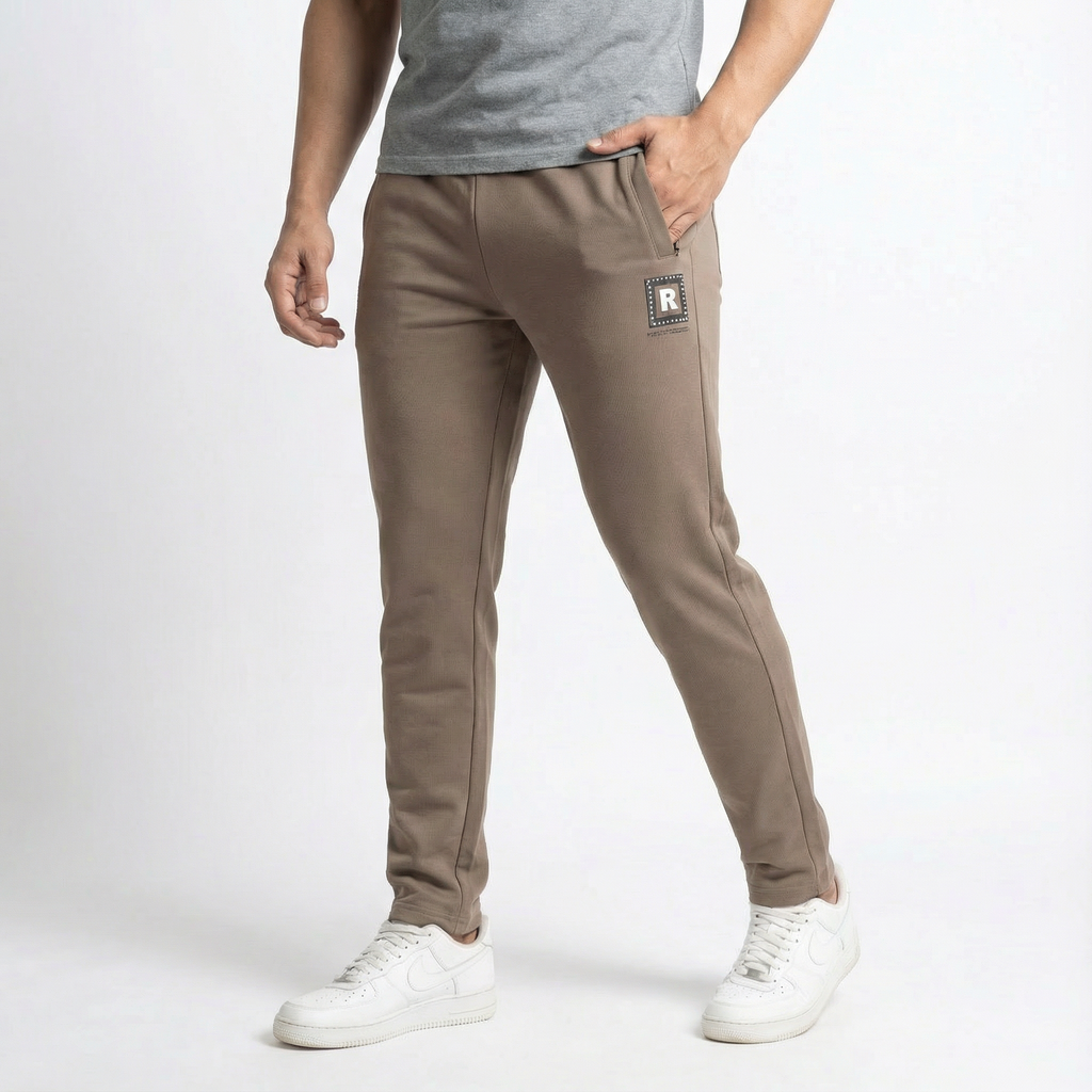R Tag Brown Track Pant