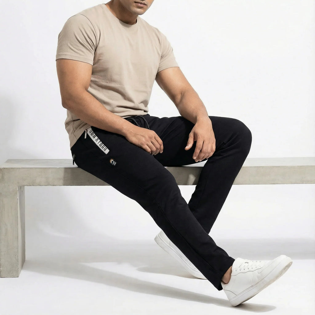 Revolution White T-shirt + Since 1998 Black Track Pant