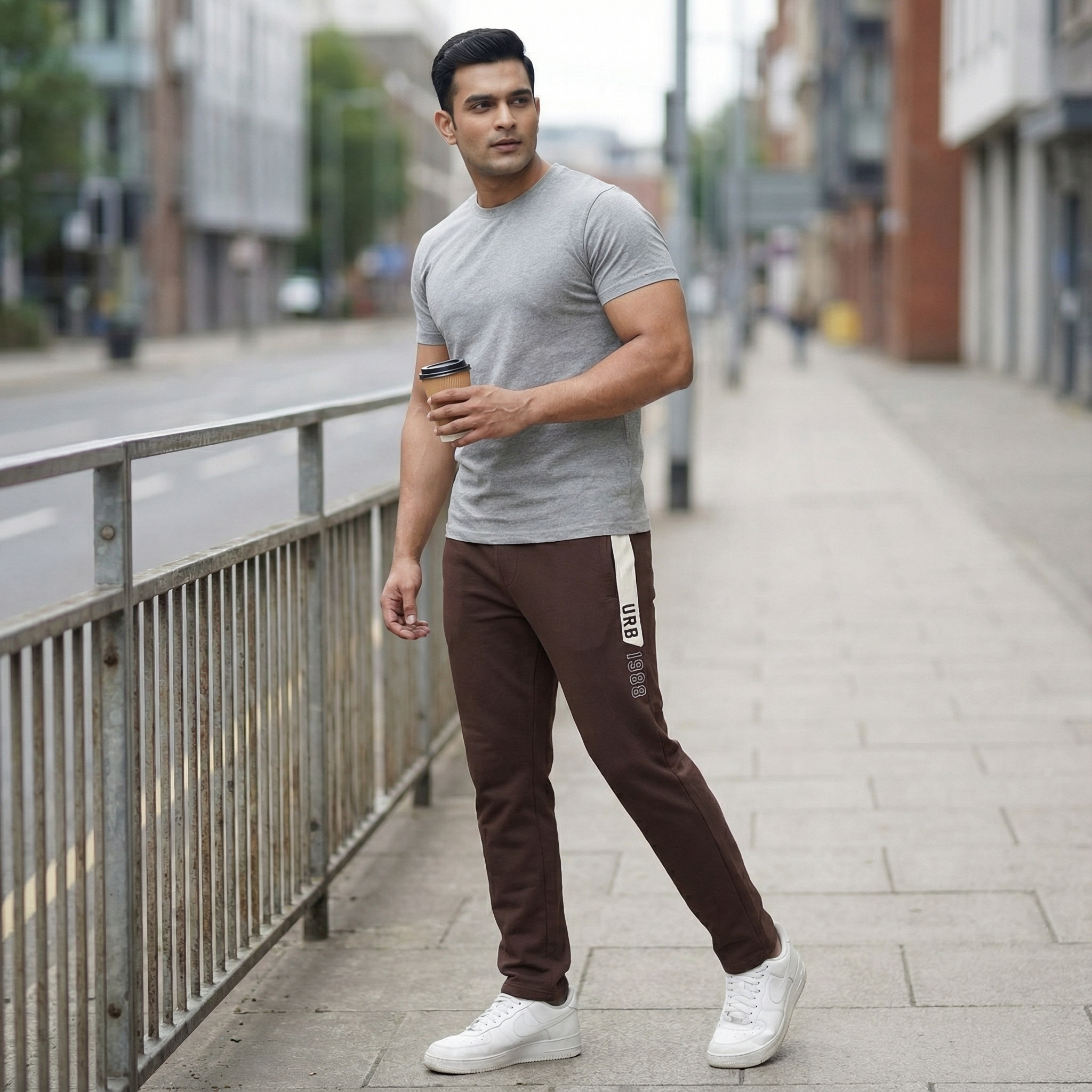 Off Limits Brown Track Pant