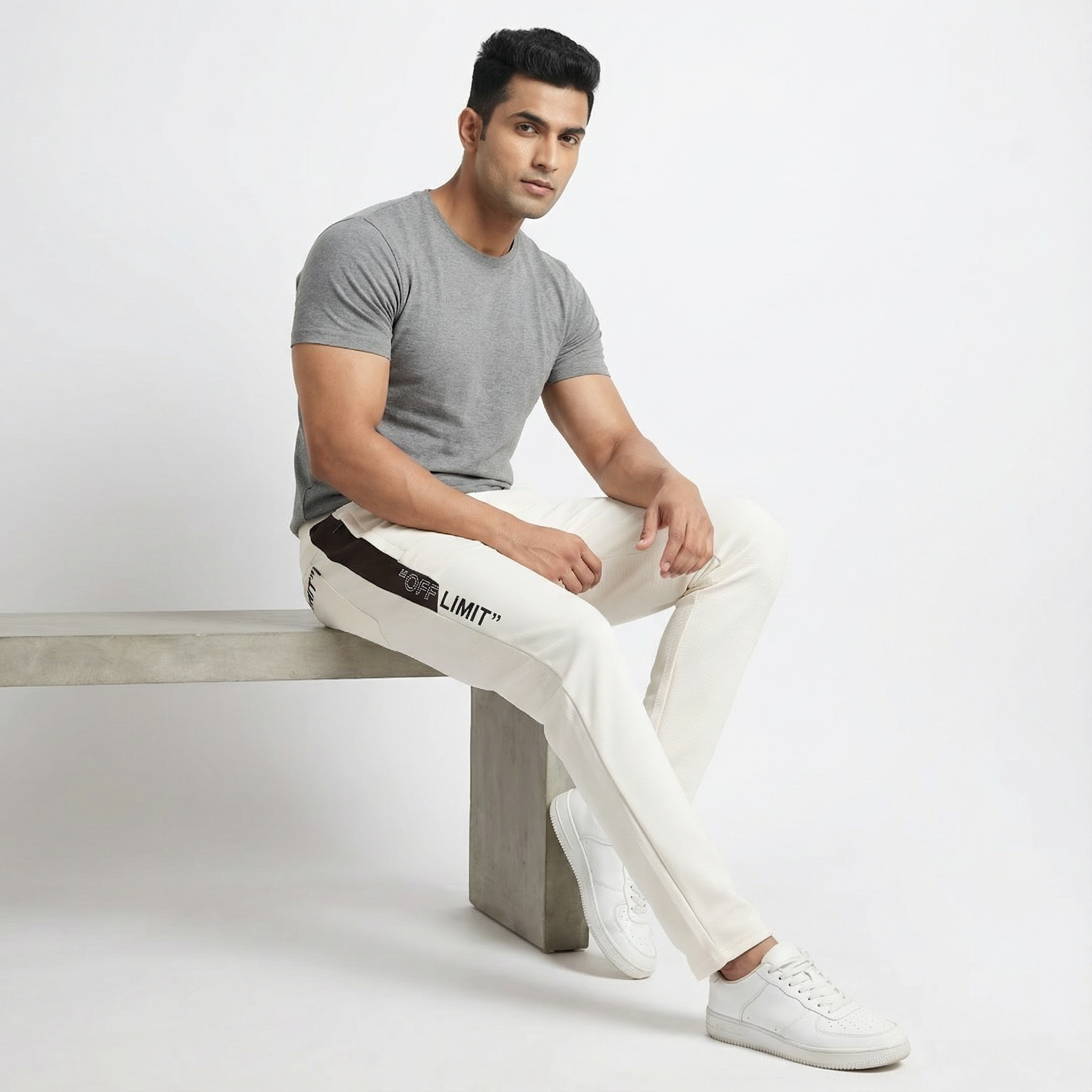 Off Limit Off White Track Pant