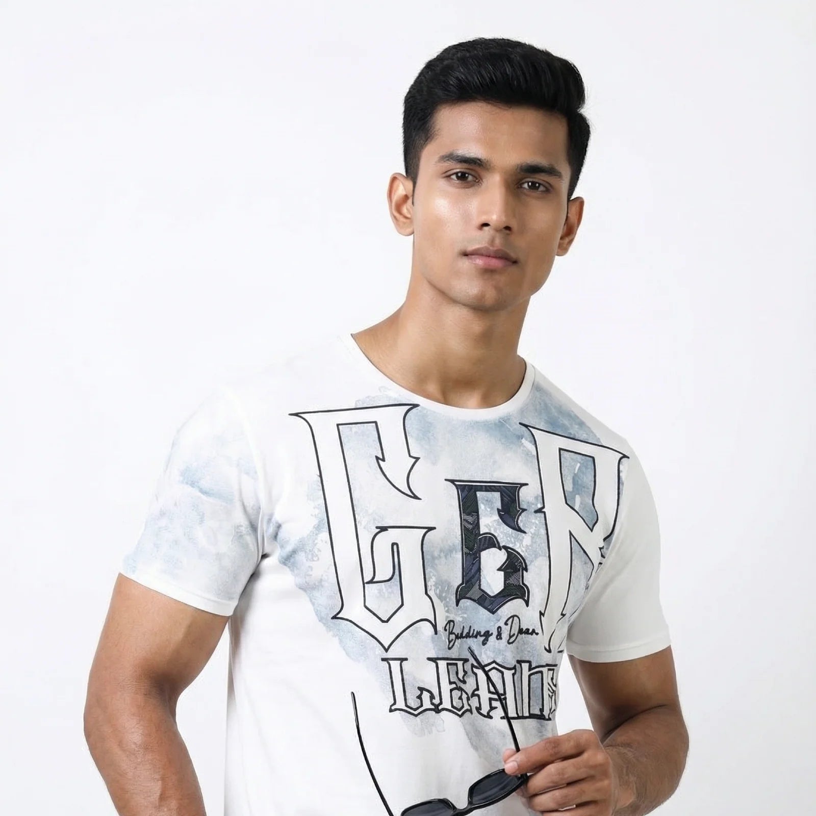 Gerleans White T-shirt + 94 Degree Black Track Pant