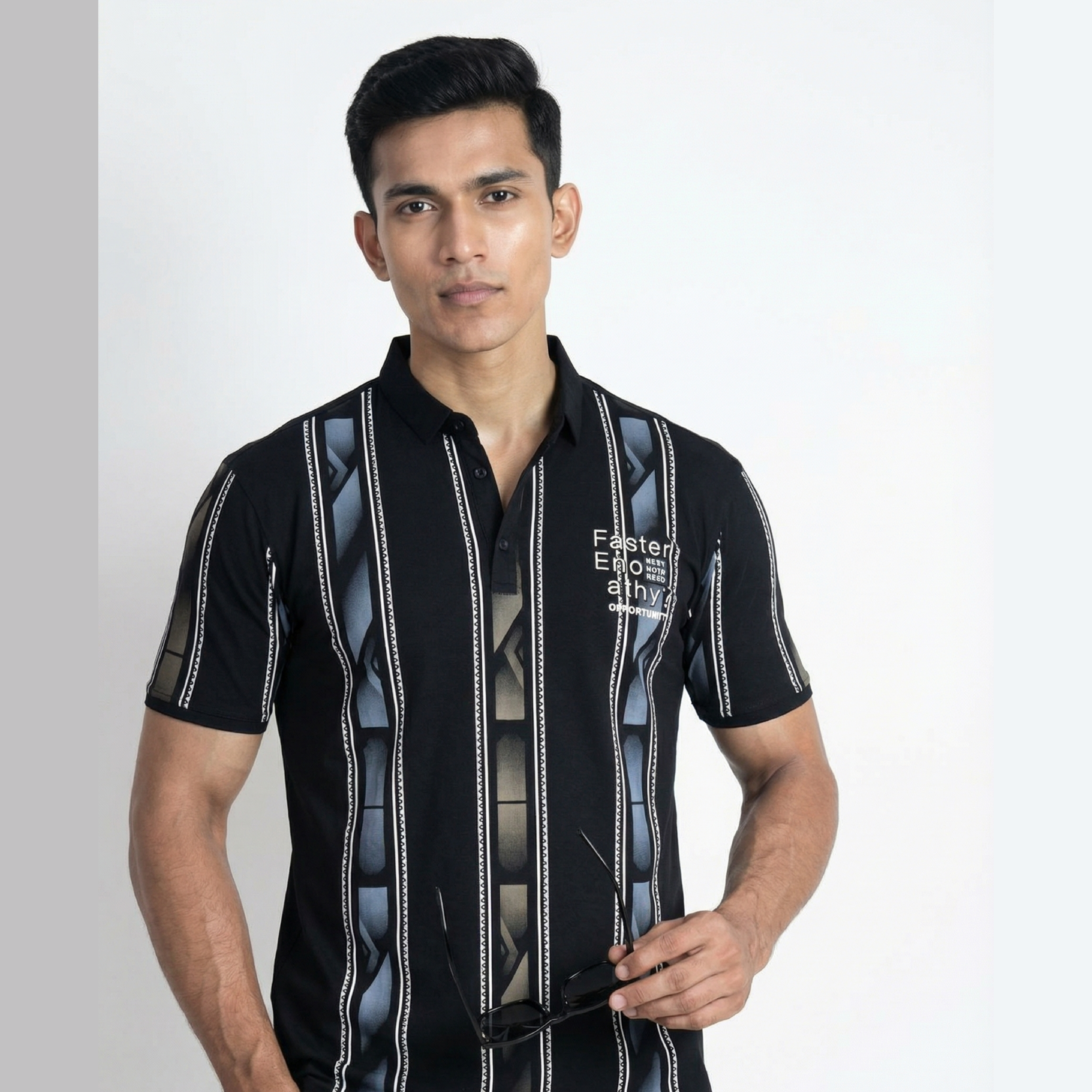 Faster Black Polo T-shirt