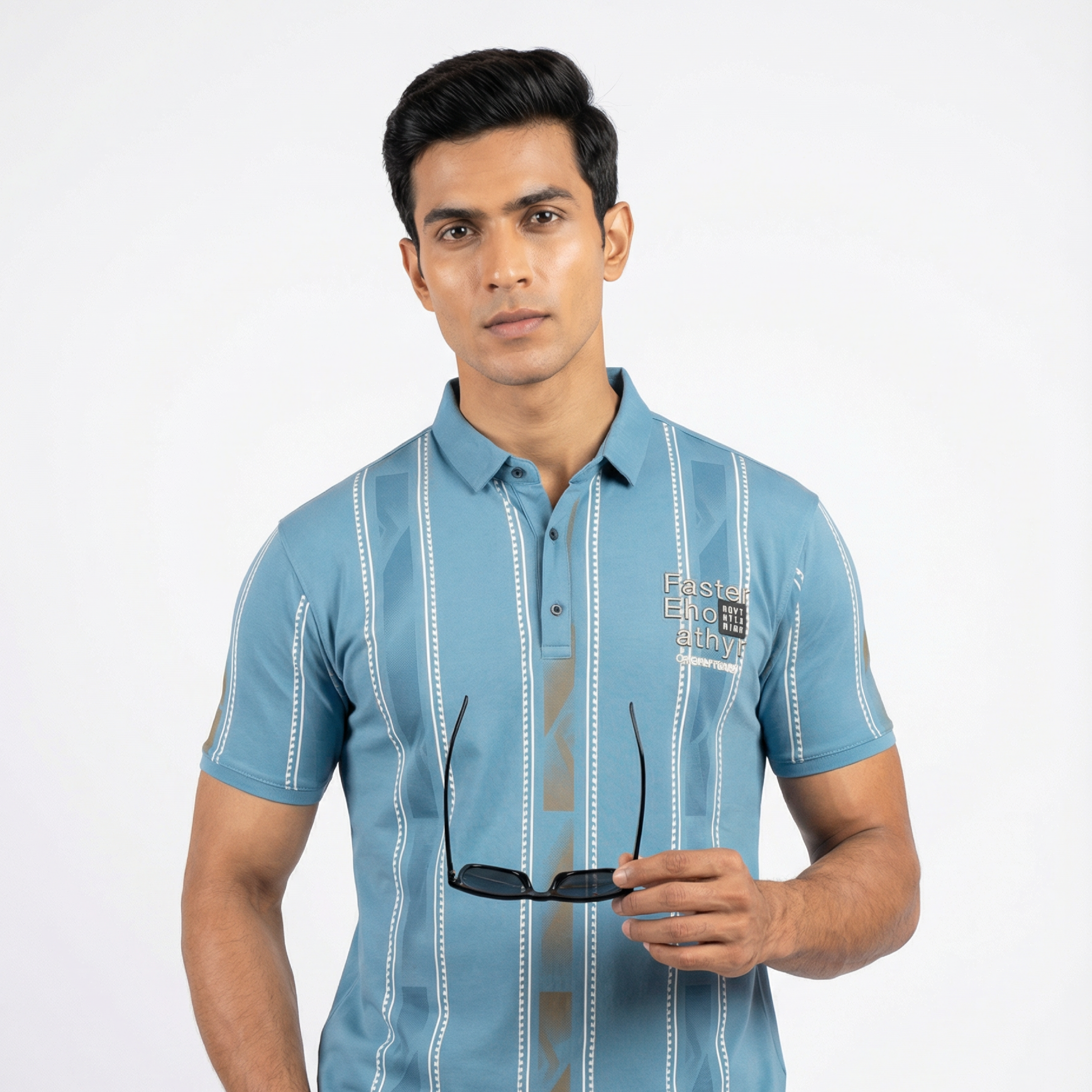 Faster Blue Polo T-shirt