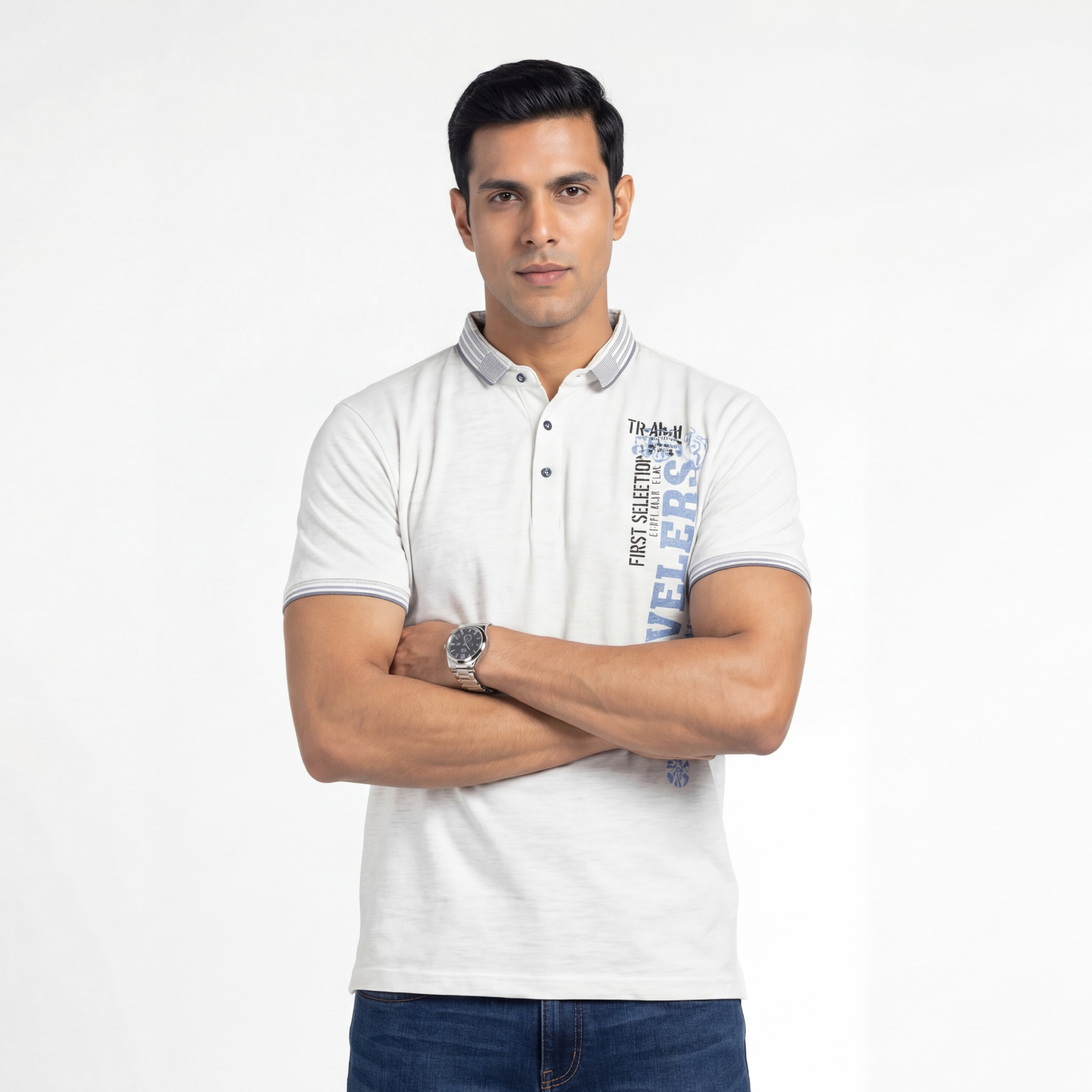 Traveler White Polo T-shirt