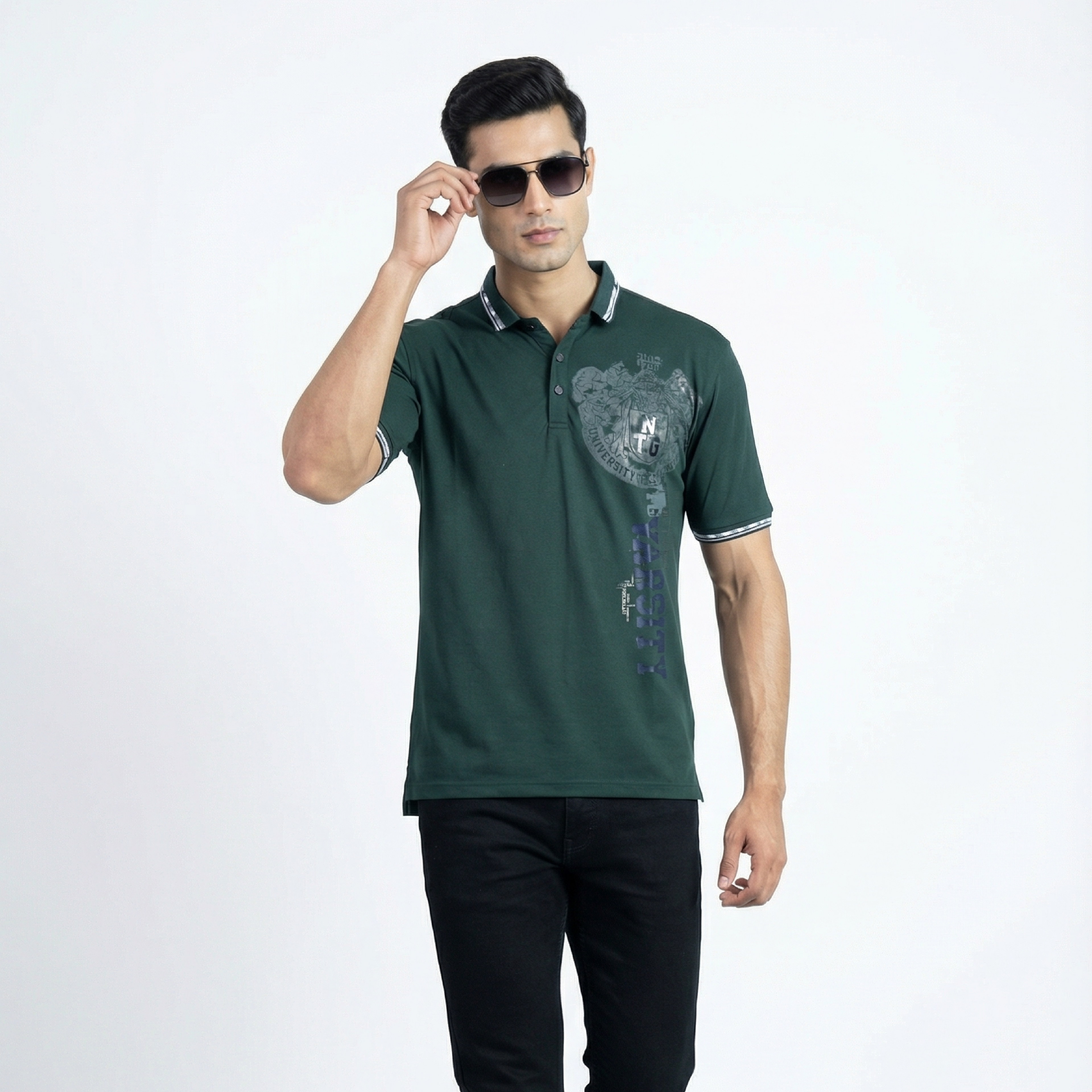 Teal Polo T-shirt
