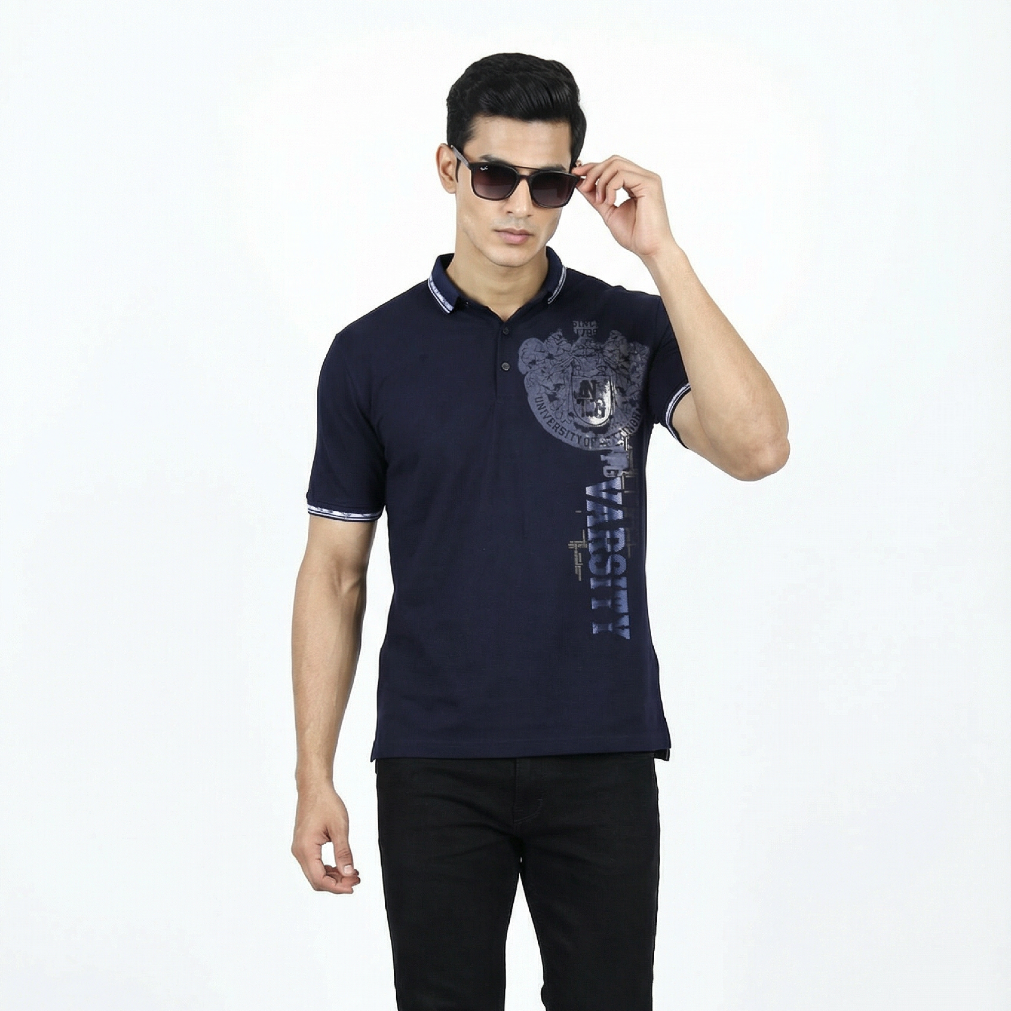 Navy Polo T-shirt