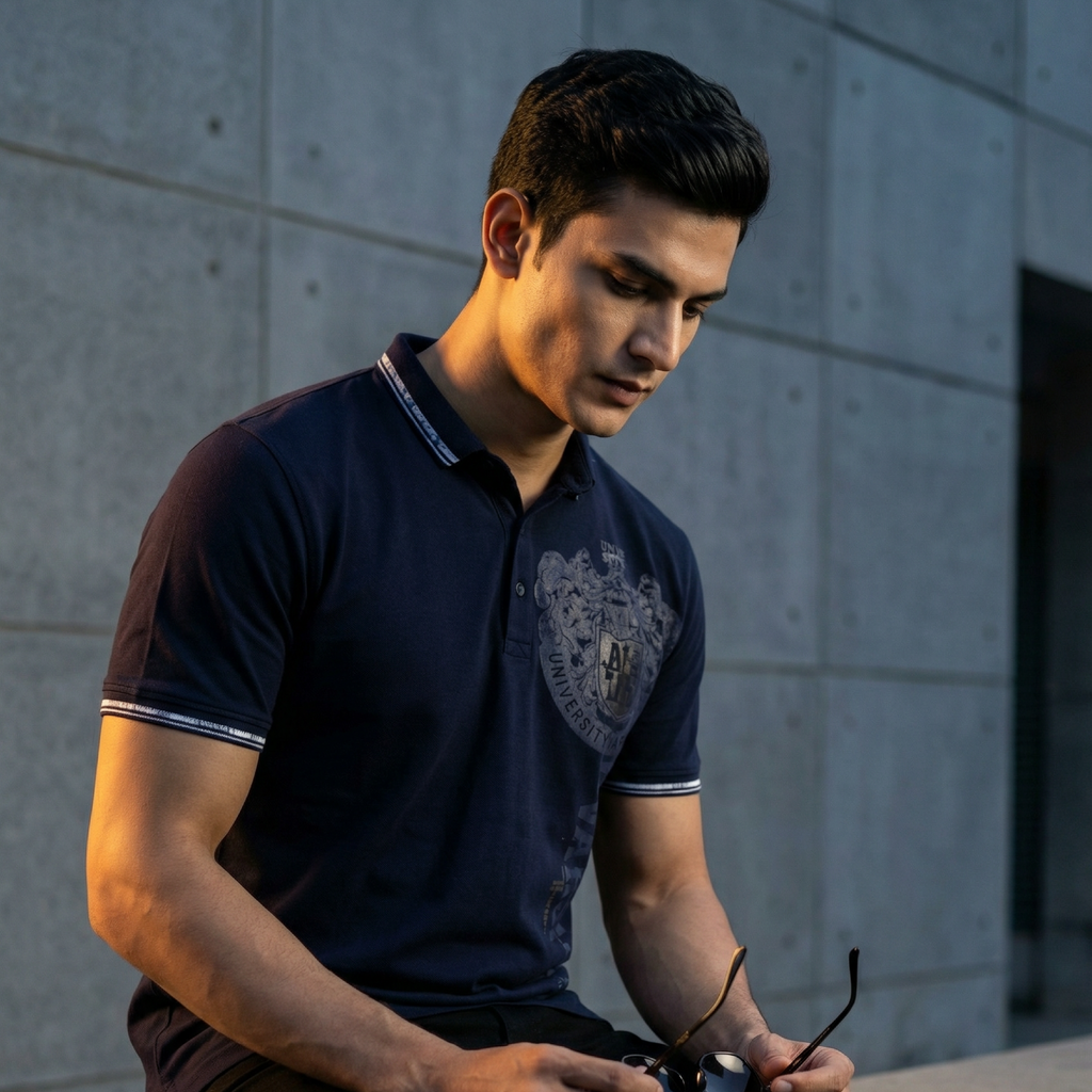 Navy Polo T-shirt