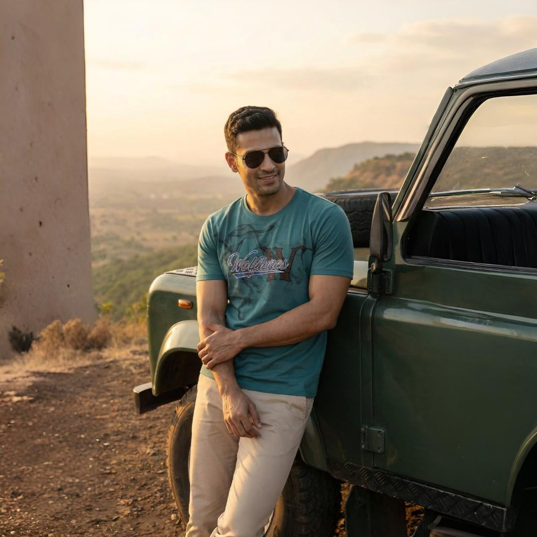 Wolftunes Green T-shirt